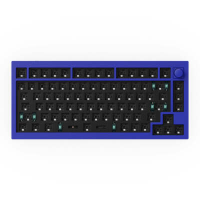 Keychron Q1 Mechanical Keyboard Barebone Knob Version 2 Navy Blue