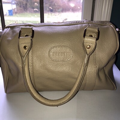 Terzetto Tan Leather Hand Bag Satchel