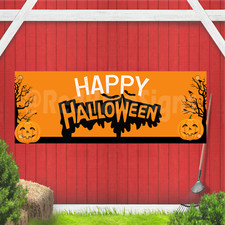 Happy Halloween Indoor Outdoor Vinyl Banner Design