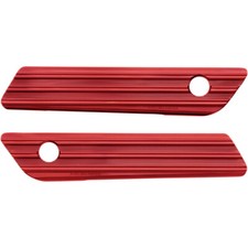 Arlen Ness Saddlebag Latch Covers (Red) Pair | 03-616