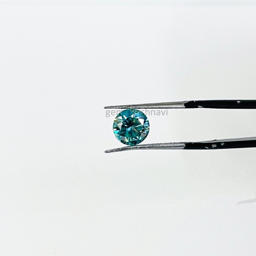 4-5 Ct Loose Blue Lab Created Diamond for Ring Clarity Certified! Jewelry making - Picture 4 of 5