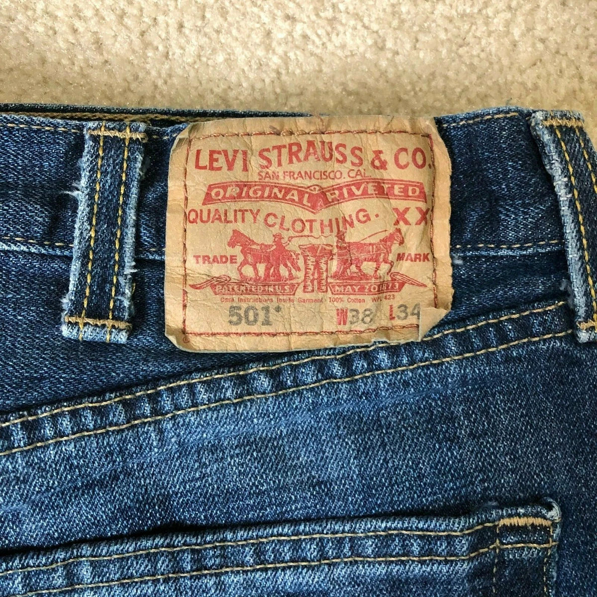 vintage made in mexico Levi's501 denimae