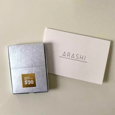 We are ARASHI 金銀2本セット RARE ARASHI Fan Club Swarovski Crystal Red Not sold in stores from