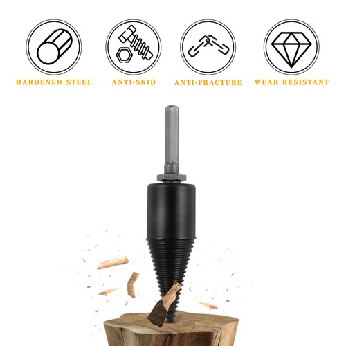 Electric Drill Bit Splitting Tool Bits Hexagonal Wood for Tree Stump - Bild 7 von 12