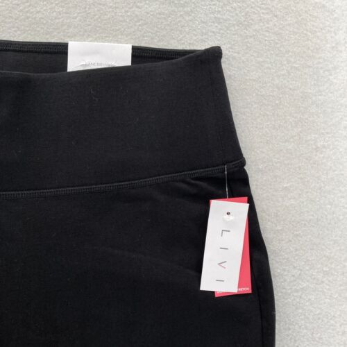 LIVI Active Yoga Capri Pants Women's 14/16 High Waist Signature Stretch Black - Picture 2 of 12