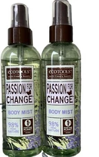 EcoTools 🇺🇸 PASSION FOR CHANGE Body Mist (2) 6fl.oz Ginger and Sage Extract