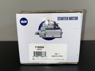 WAI Starter Motor - 17685N W/Test Papers Included