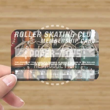 ROLLER SKATING CLUB MEMBERSHIP CARD - VERSION #1