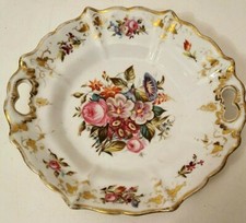 BEL VASSOIO CON MANICI PORCELLANA VECCHIA PARIGI - DIPINTO A MANO - XIX SECOLO