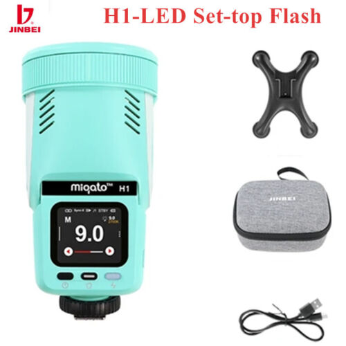 JINBEI H1 LED Set-top Flash Light Speedlite High Speed TTL for Canon Nikon Sony - 第 6/11 張圖片