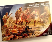 Perry Miniatures WW1 - British 8th Army Desert Rats 1940-1943 - Plastic Box Set