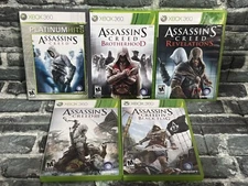 5 Microsoft Xbox 360 Assassin's Creed Bundle Lot 1 3 4 Brotherhood Revelations