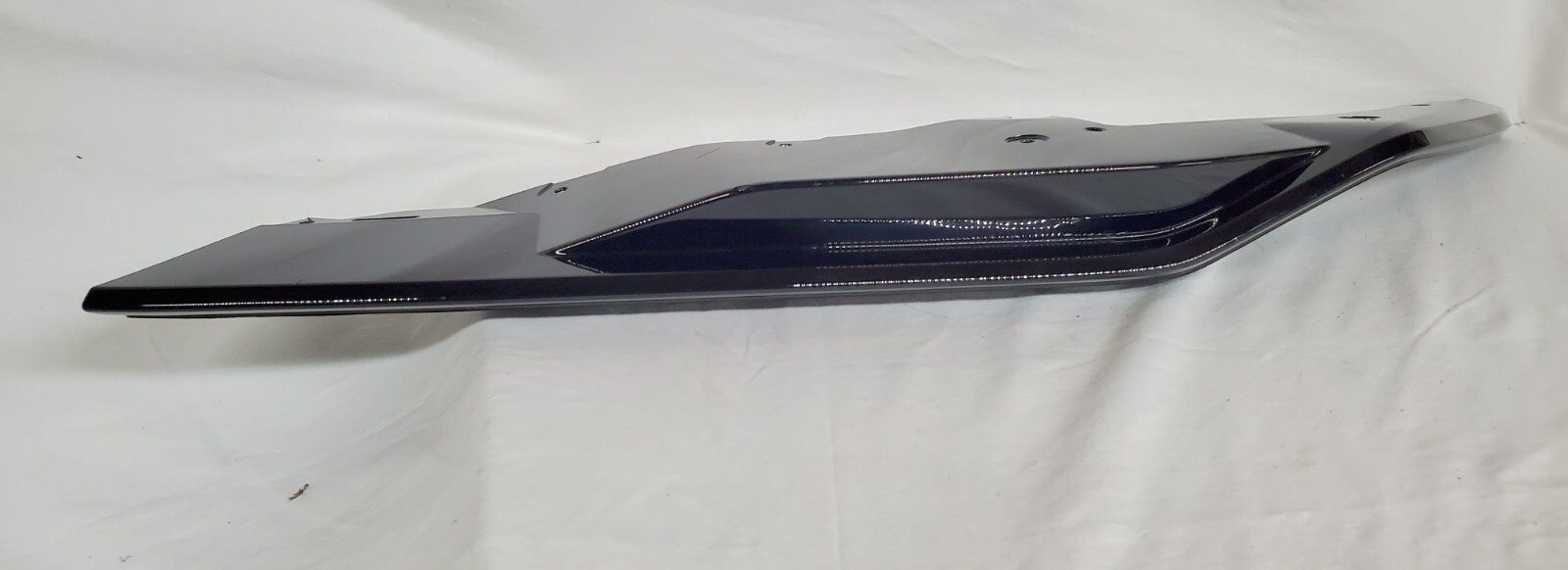 OEM 2018-2022 AUDI R8 GLOSS BLACK FACELIFT FRONT BUMPER RIGHT SIDE SPLITTER 