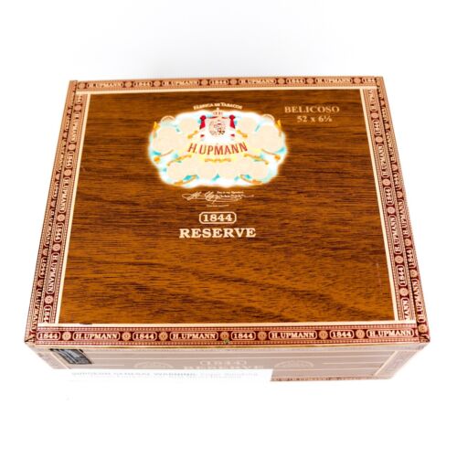 H. Upmann 1844 Reserve Belicoso leere Holz Zigarrenkiste 7,75" x 6,75" x 3" - Bild 10 von 12