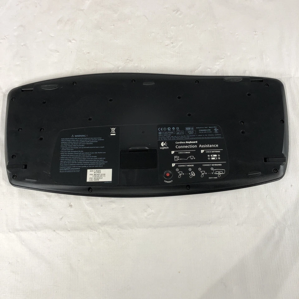 Logitech Wireless Keyboard Cordless Y-RJ20 Black (Keyboard Only) - Image 3 of 4