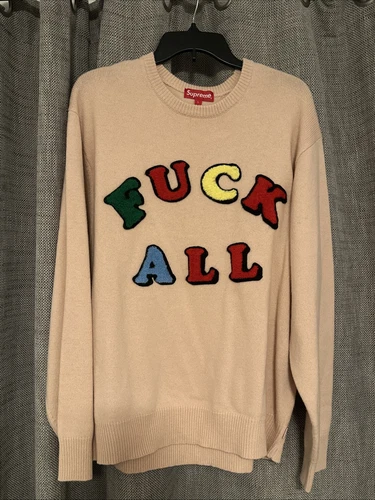 Pull rose Supreme Jamie Reid pour tous. Taille L