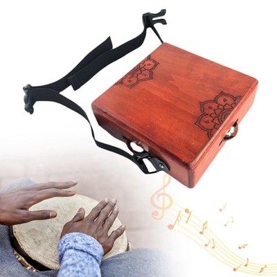 Two Tone Cajon Small 15cm Percussion Instrument Easy to Carry Compact Tamburin