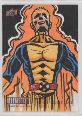 2023 Upper Deck Allegiance Avengers vs X-Men 1/1 Jamie Sullivan Auto Sketch 0kr0