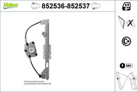 Fensterheber Valeo 852536 FüR Skoda Fabia 1 6Y2 Combi 6Y5 6Y3 Praktik 16V TDI
