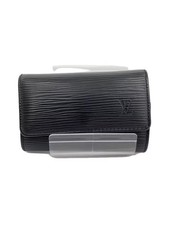LOUIS VUITTON Multicle 6 Epi Black Leather Black Men's