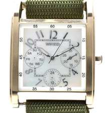 [Near MINT] SEIKO V33J-0AJ0 Shell Triple Calendar Quartz Women's Watch JAPAN