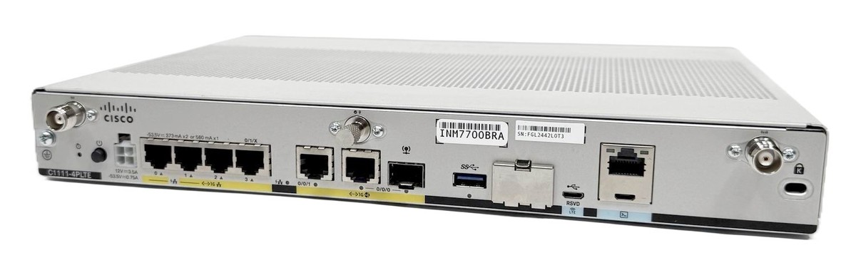 Cisco C1111-4PLTEEA 1100 Series 4x Gigabit LAN 2x Gigabit WAN PoE