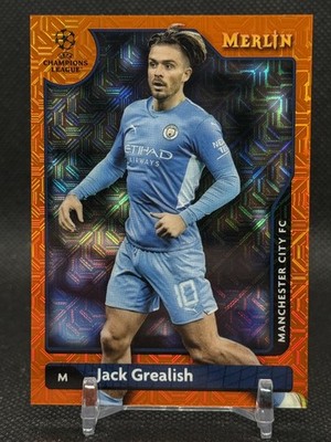 2021-22 Merlin Orange Mojo Refractor Jack Grealish 17/25