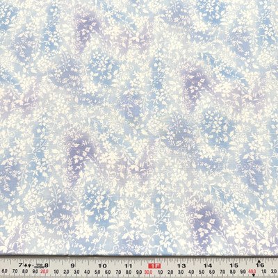 Prisms by Hoffman Fabrics Blue Purple Floral Cotton Fabric by the HALF YARD