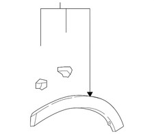 Genuine Honda Protector R Rear Wheel Arch 74413-TLA-A01
