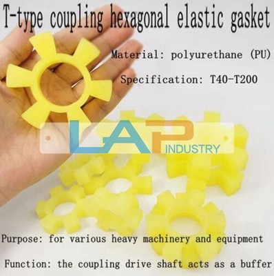 T type quincunx hexagon elastic ring coupling cushion T95 T100 T120 T130 T140