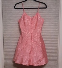 Vintage Y2K Victoria  s Secret Lingerie Mini Slip Dress Pink Medium Gold Label