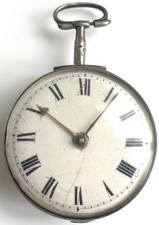 Pocket Watch  Antique George III Silver Fusee G Malton - London Vintage - Rare