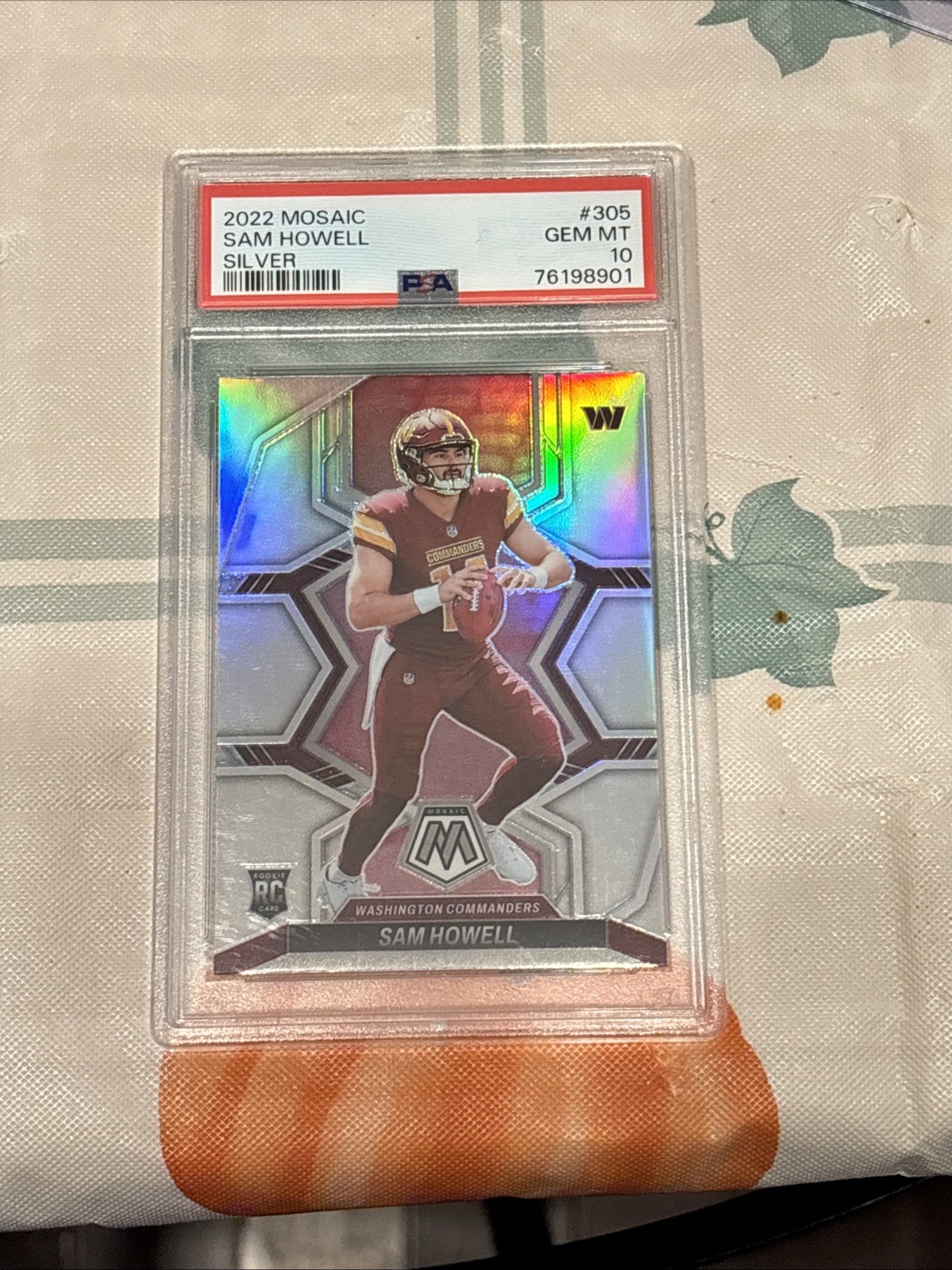 2022 Panini Mosaic - Rookies Silver Prizm #305 Sam Howell (RC)