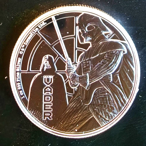 2022 Darth Vader Star Wars Niue Mint Lucas Films Bullion-0.999 Silver  1 Oz Coin