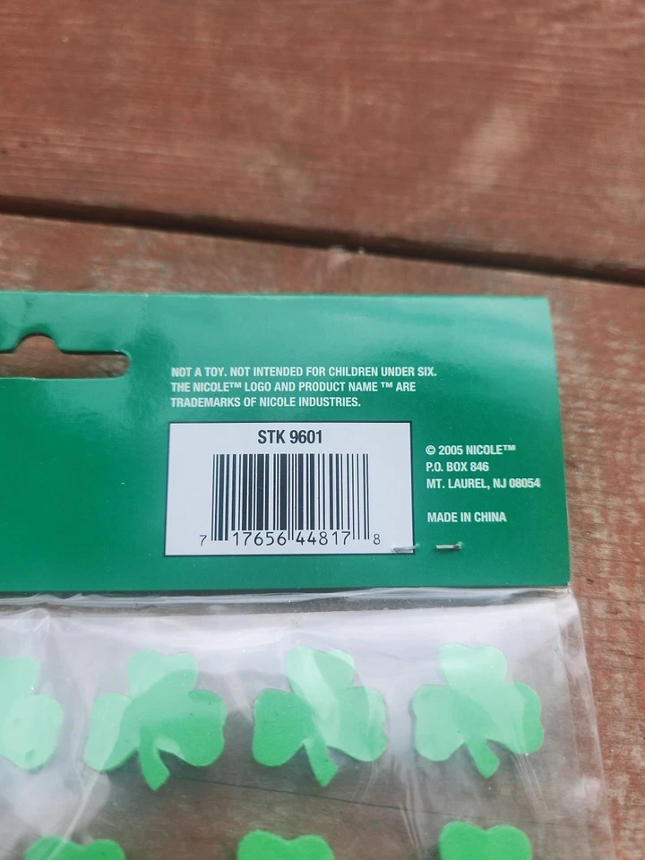 Pegatinas de espuma de trébol vintage 2005 ¡NUEVAS! Día de San Patricio Notre Dame Foto 4 de 4