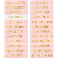 24 Pcs Bride Sash Bachelorette Party Bridesmaid Sashes Set Bridal Team Sash B...