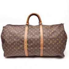Vintage Louis Vuitton LV Boston Bag Keepall 60 Brown Monogram 457724