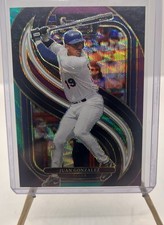 2025 Panini Select #190 Juan Gonzalez Premier Level Tri-Color Prizm SP💎Texas