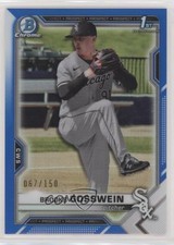 2021 Bowman Draft Chrome Blue Refractor 67/150 Brooks Gosswein #BDC-21 0o6v