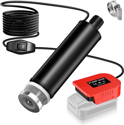 Water Transfer Pump Compatible with Bauer 20V Battery, 500GPH Power Water Pumps 