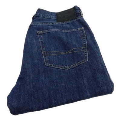 Hugo Boss Arkansas 1 Straight Jeans Blau Taille 36 Bein 32 W36 L32 Zip Fly (Q8494)