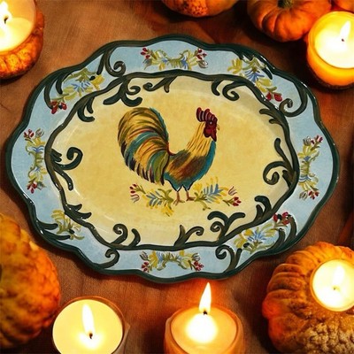 Rooster Plate by Jay Farm House Rustic Decor French Country Margaret Le Van 18