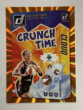 2025 Donruss WNBA Natasha Cloud CRUNCH TIME Orange Laser /399 Chicago Sky #15