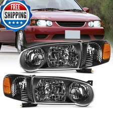 Nilight Headlight Assembly Compatible 2001 2002 Toyota Corolla Replacement