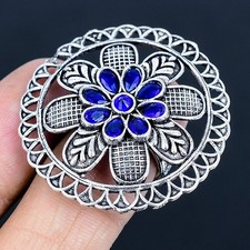 London Blue Topaz Handmade 925 Sterling Silver Jewelry Ring US Size 6.5