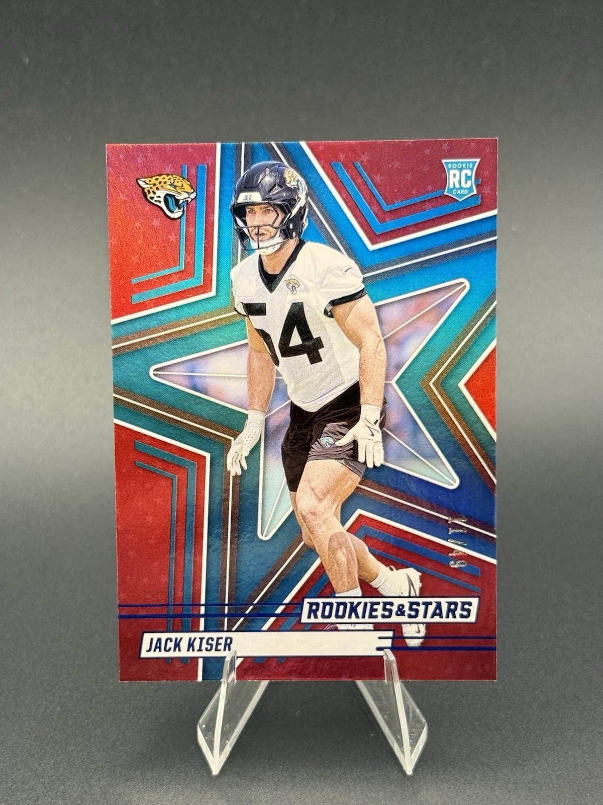 2025 Panini Rookies & Stars - Rookies Jack Kiser #129 Red & Blue /49 (RC)