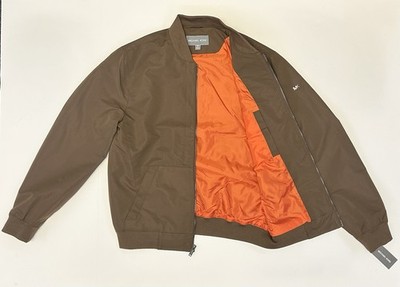 Michael Kors Men's Bomber Jacket Mocah/Brown (MX23592) Size M | eBay