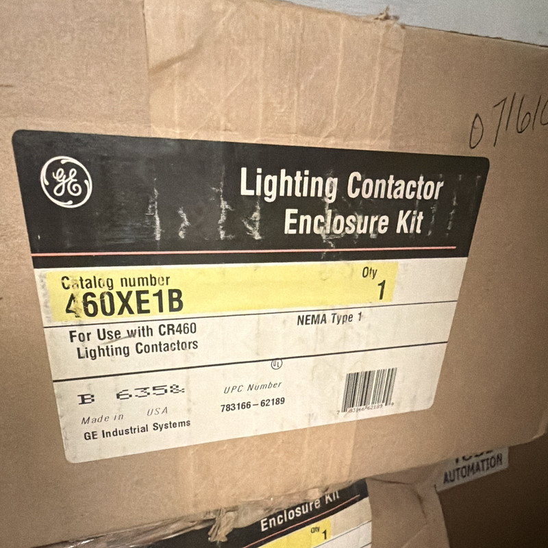 GE CR460 Lighting Contactor Enclosure Kit 460XE1B NEMA Type 1