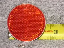 SCHWINN RED BIKE REFLECTOR GULCO 24 2-Pie 2¼" BRIGHT STAR BICYCLE REAR FENDER