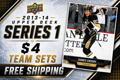 $4 - 2013-14 Upper Deck Hockey Series 1 - Base Team Sets - FREE SHIPPING